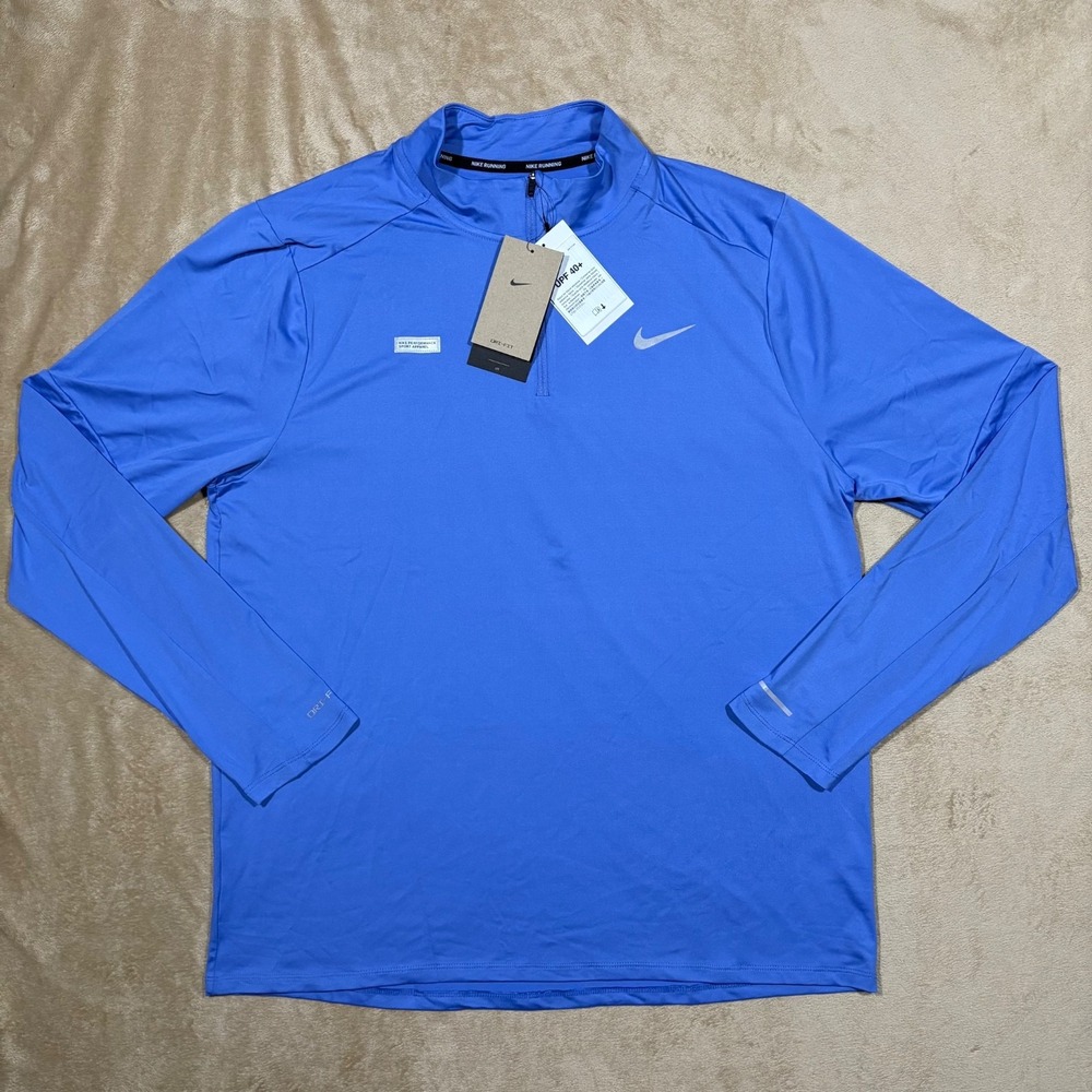 Nike Dri-FIT Element Flash 1/2-Zip Running Top‎ FB8556-450 LARGE NWT